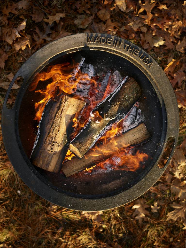 Little Cabin Cast-Iron Fire Pit - made in USA